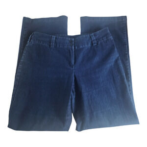 Focus 2000 Women's Size 8 Dark Blue Denim 30x31 Pants Wide-Leg High Rise